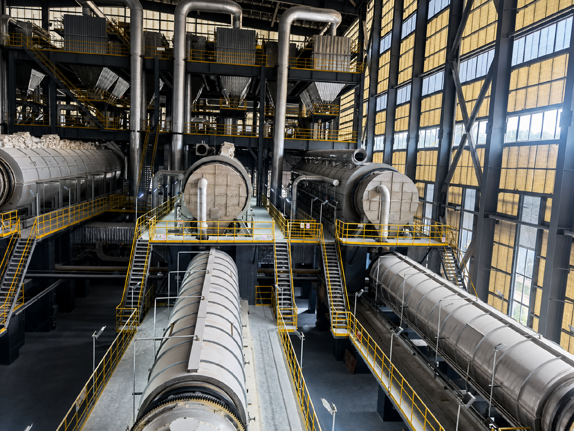 磷酸铁旋转闪蒸干燥 + 回转焙烧窑生产线 (3)